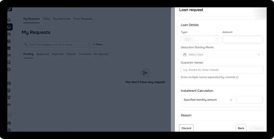 Guarantor names field (Loans)