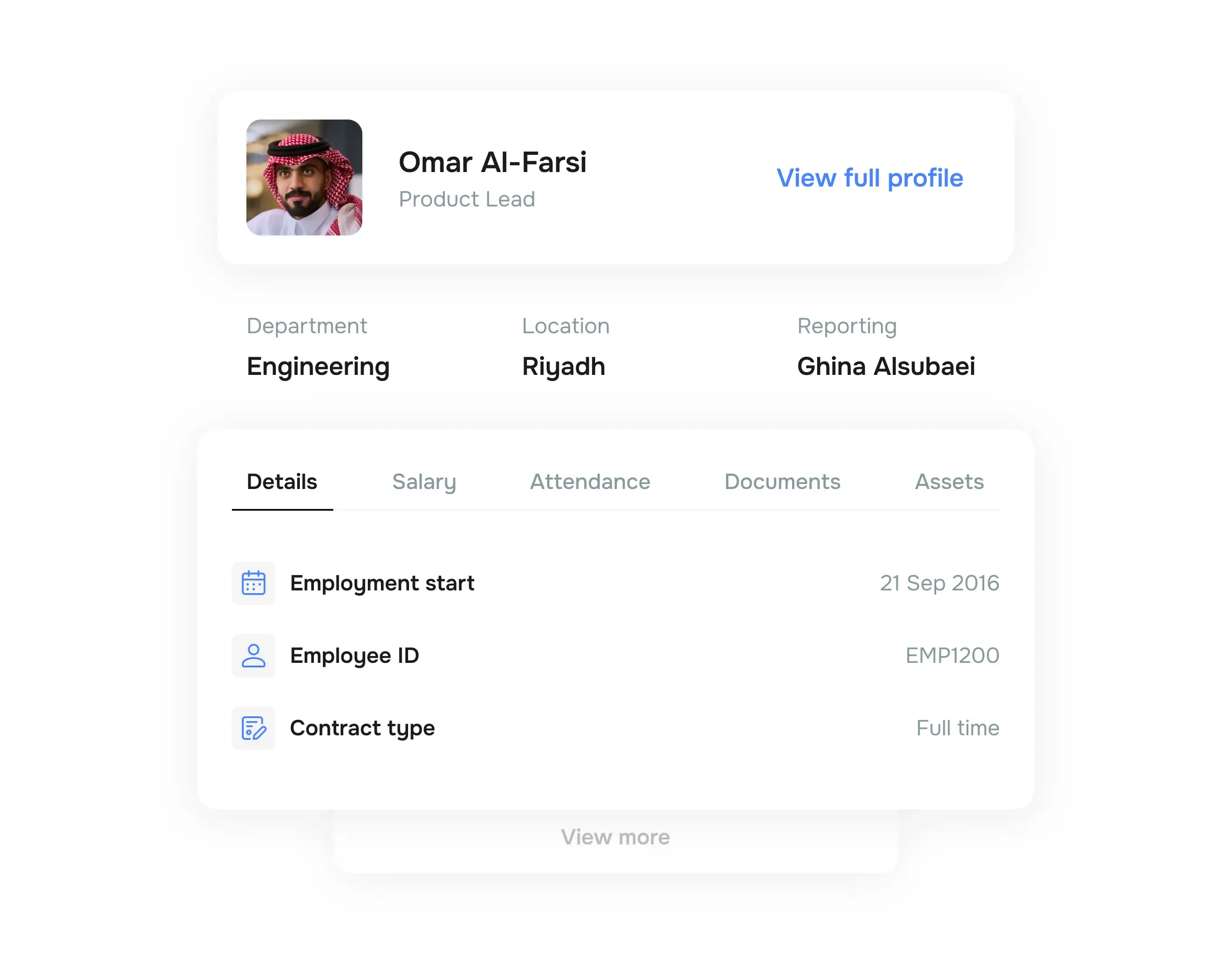 Build digital employee profiles